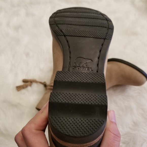 Sorel Farah Short Boot Leather Tassel Tan Bootie - Picture 7 of 7